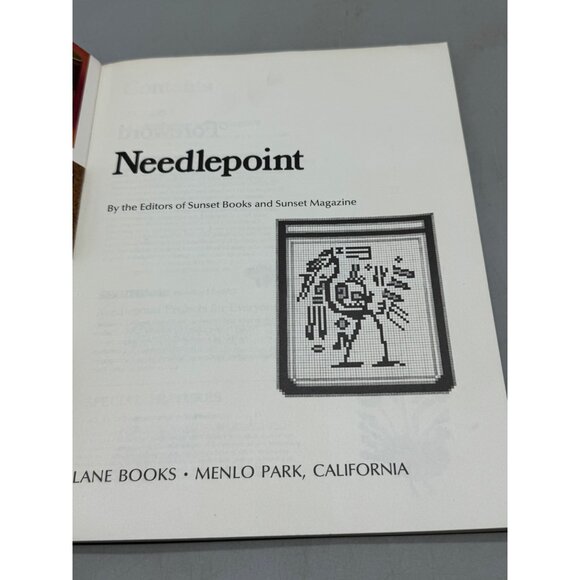 Needlepoint Techniques & Projects By Sunset Editors Paperback book 1972 READ - Picture 4 of 5